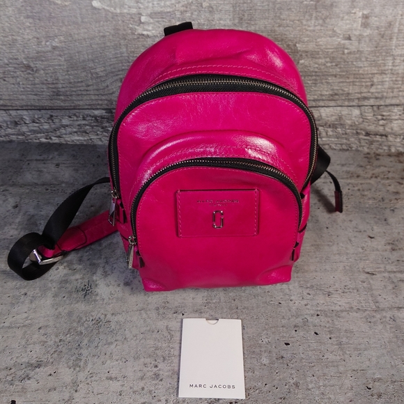 Marc Jacobs Pink Leather Backpack - Picture 7 of 9